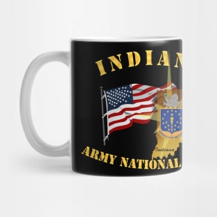 Indiana - ARNG w Flag Mug